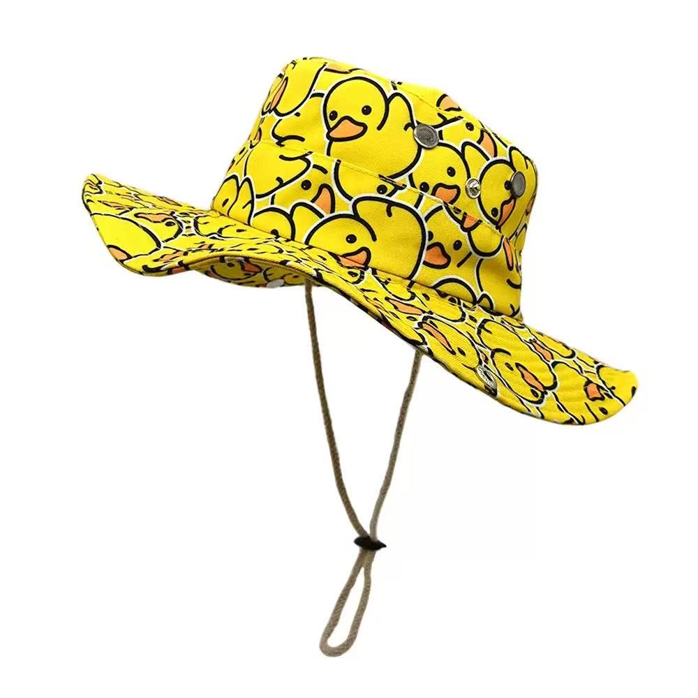 Men'S Yellow Accessories - Schattige gele eend cartoon bucket hat