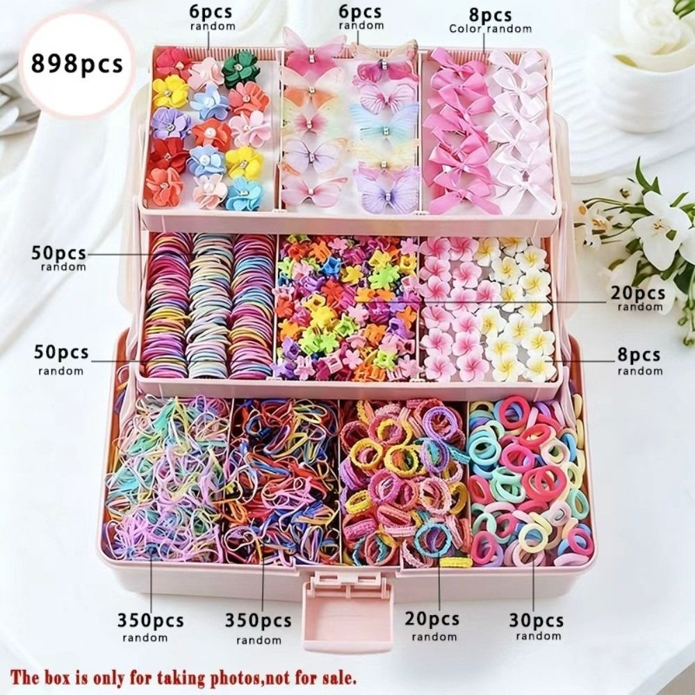 Tie Clip Set - Nieuwe elastische haaraccessoires voor meisjes Lichtgewicht