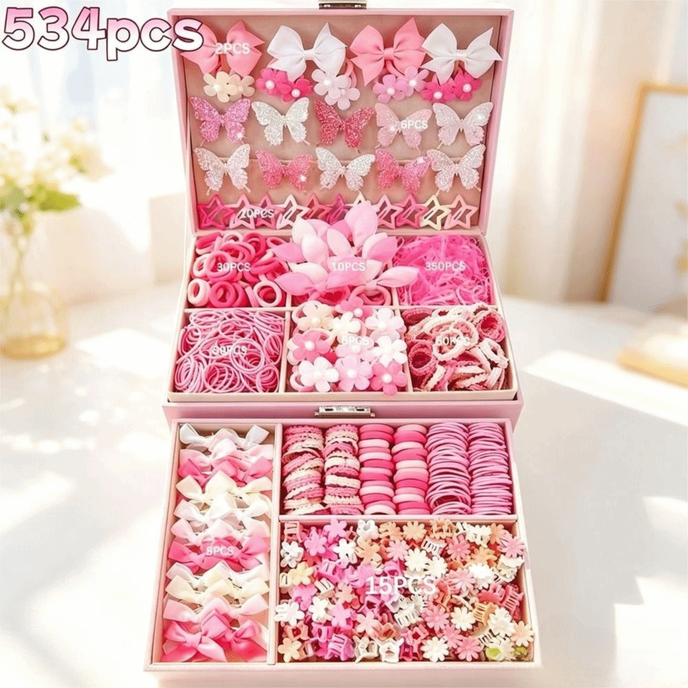 Tie Clip Set - Nieuwe elastische haaraccessoires voor meisjes Lichtgewicht