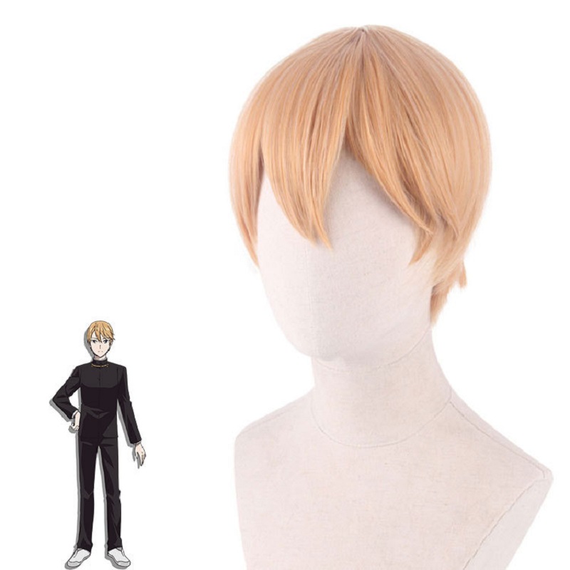 Men'S Yellow Accessories - Shirogane Miyuki cosplay pruik Anime Kaguya