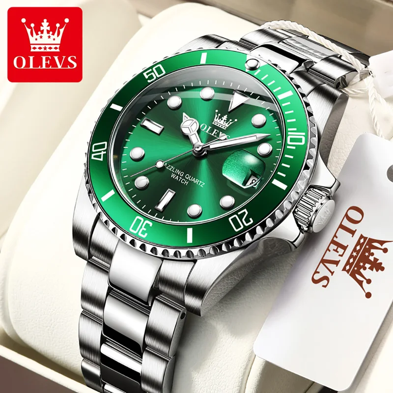 Men'S Accessories Luxury Brands - OLEVS Originele Quartz Horloge voor Mannen