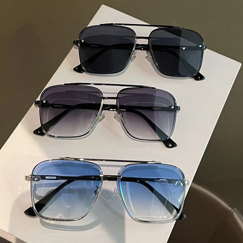 Men'S Accessories Glasses - Vierkante zonnebril Heren Metail Frame Bril