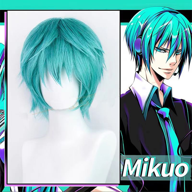 Men Accessories H&M - Mikuo Cosplay Pruik Anime Miku Blauw