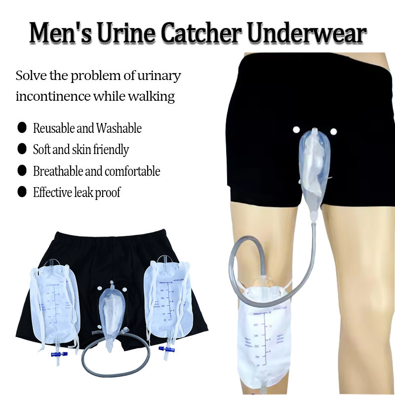 Men Accessories Kit Bag - Herbruikbare urineopvangset voor mannen, urinezak voor