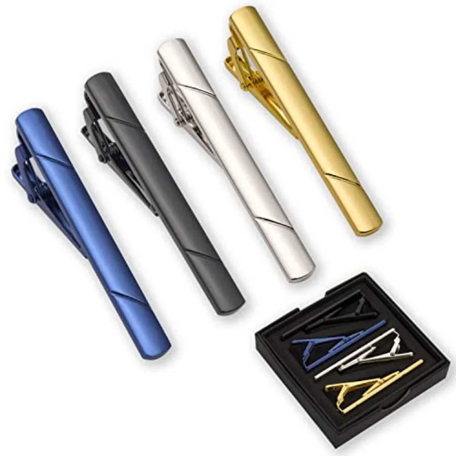 Men Accessories For Suit - 4 stuks dasspeldjes voor heren, dasspeld