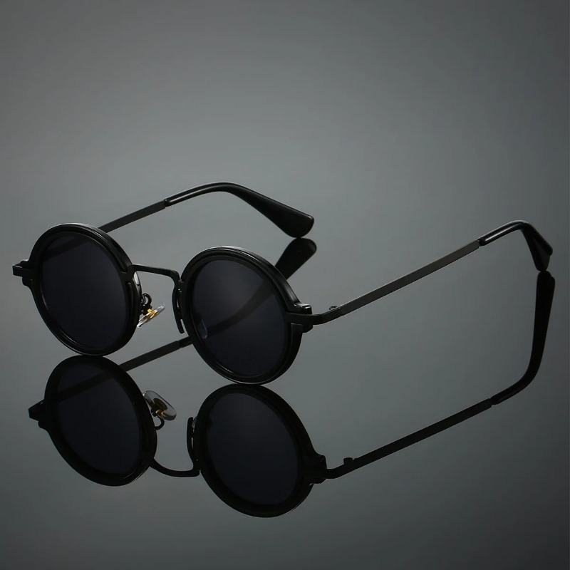 Men'S Accessories Glasses - Nieuwe Retro Metalen Ronde Frame Zonnebril