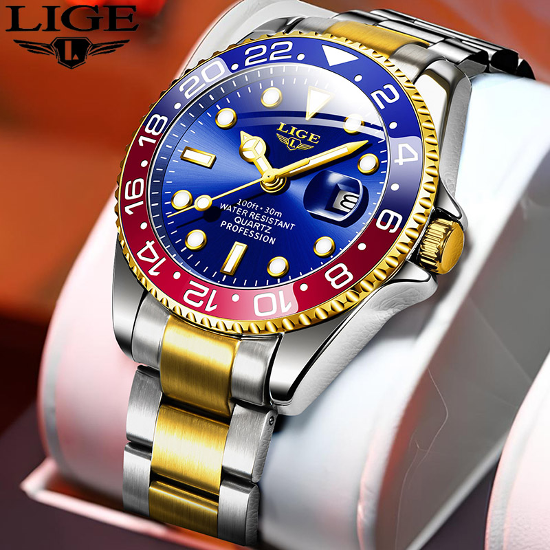 Men'S Accessories Luxury Brands - LUIK 2025 gloednieuwe herenhorloge lichtgevende roestvrijstalen