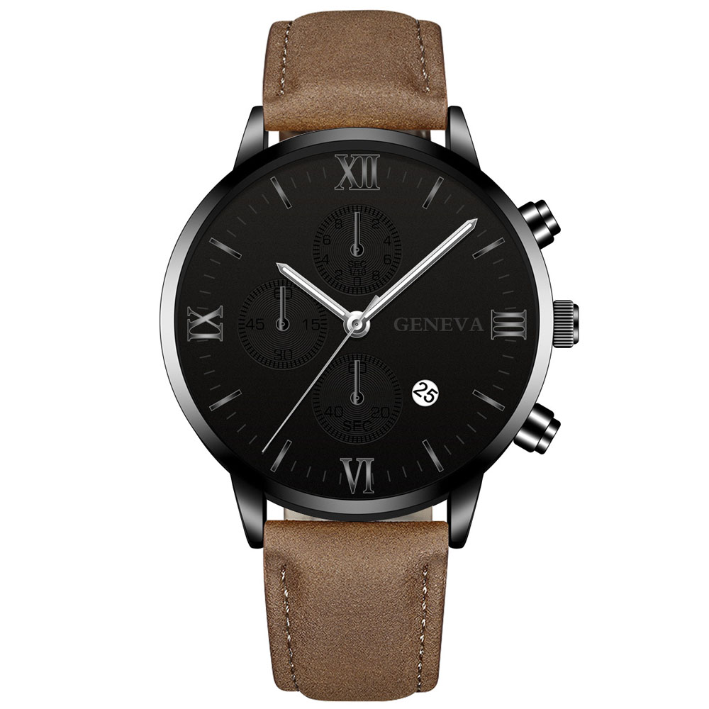 Genève Mode Mannen Datum Leger - Men'S Accessories Luxury Brands recensie en prijs