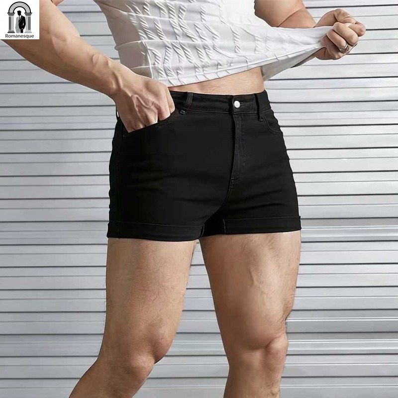 Sexy slim fit witte denim shor - Men'S Accessories For Jeans recensie en prijs
