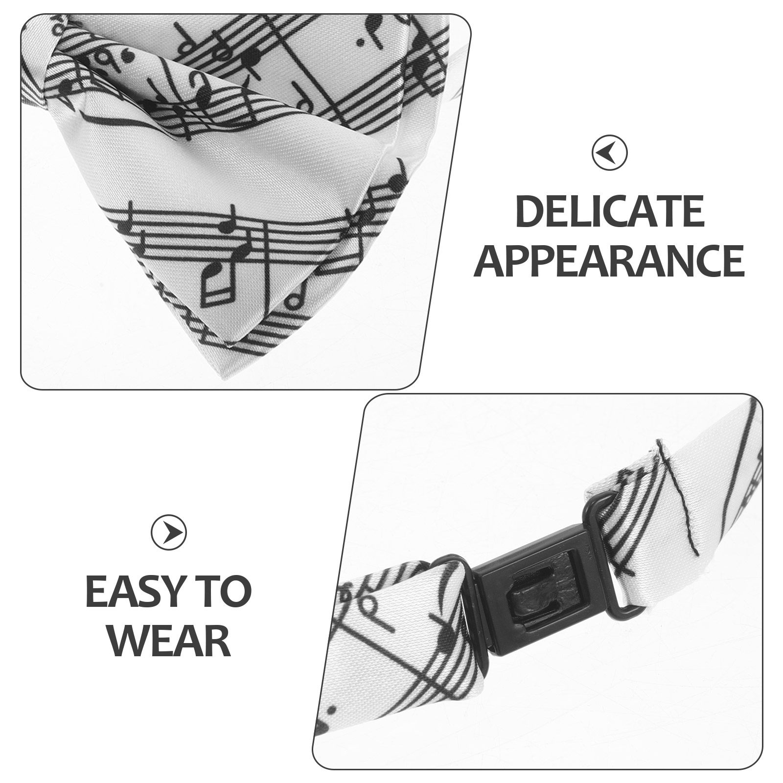 3-delige muzieknoot vlinderdas - Tie Clip Set recensie en prijs