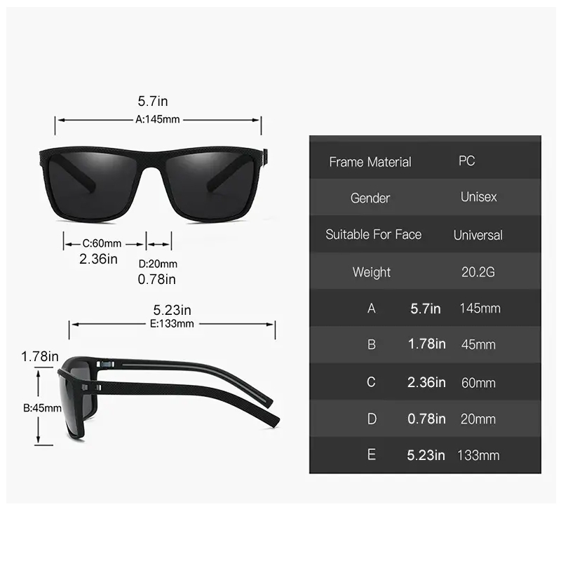 Vierkante outdoor sportzonnebr - Men'S Accessories Glasses recensie en prijs