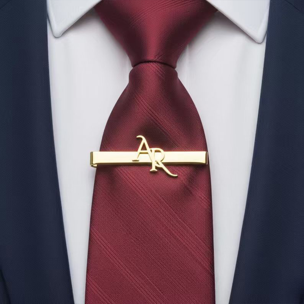 Geperonaliseerde initialen sta - Tie Clip Set recensie en prijs