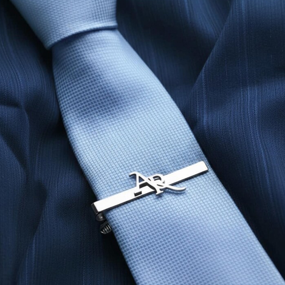 Geperonaliseerde initialen sta - Tie Clip Set recensie en prijs