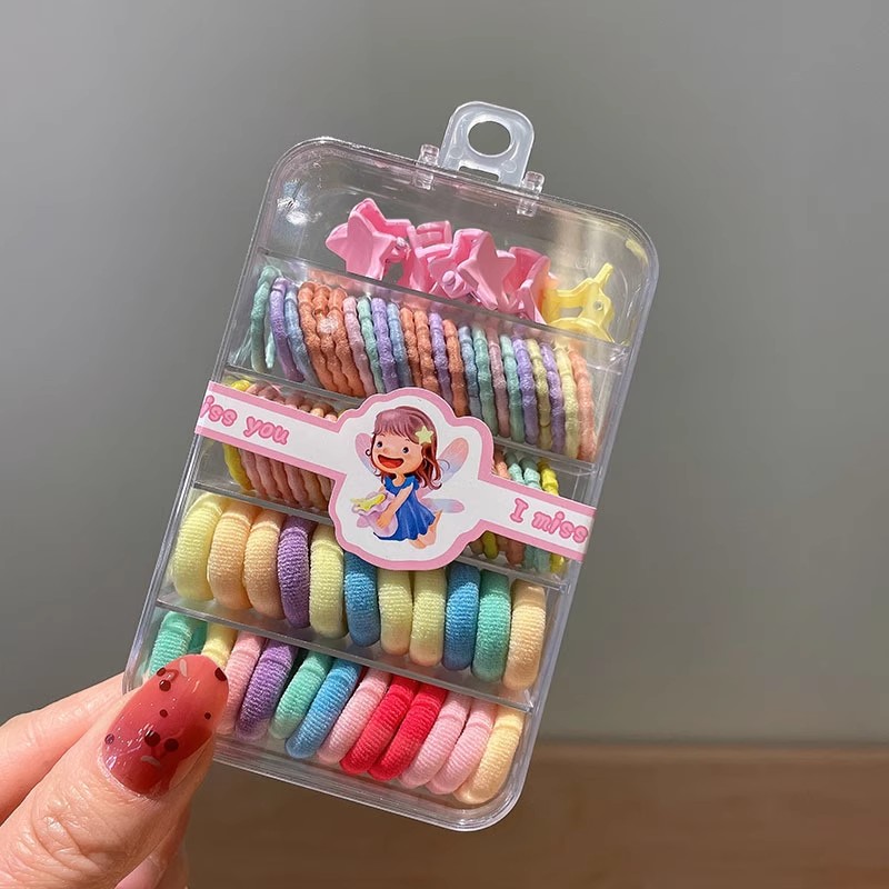 1 Set Kleurrijke haar elastiek - Tie Clip Set recensie en prijs