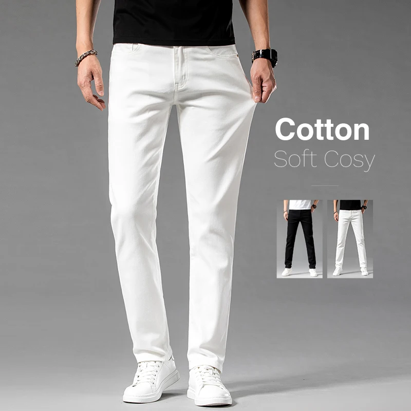 Witte Zomer Slanke Jeans Voor  - Men'S Accessories For Jeans recensie en prijs