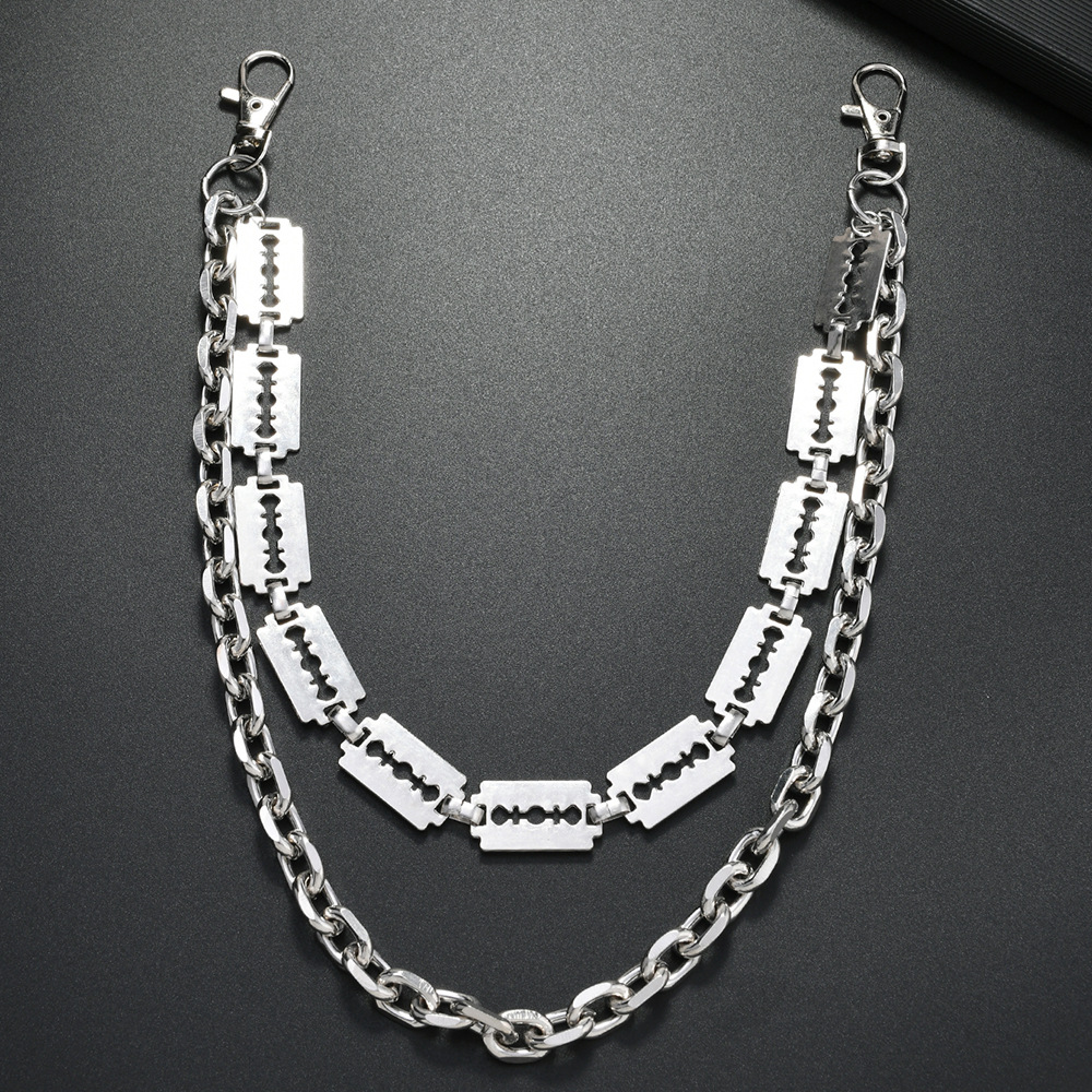 Punk metalen ketting sleutelha - Men'S Accessories For Jeans recensie en prijs