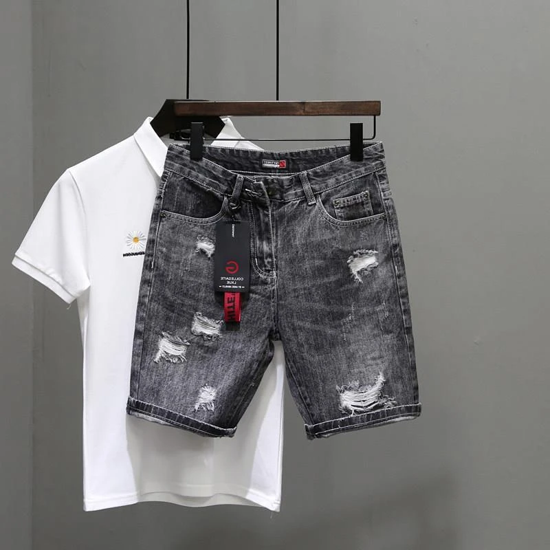Heren Korte Jeans Broek Zwart  - Men'S Accessories For Jeans recensie en prijs