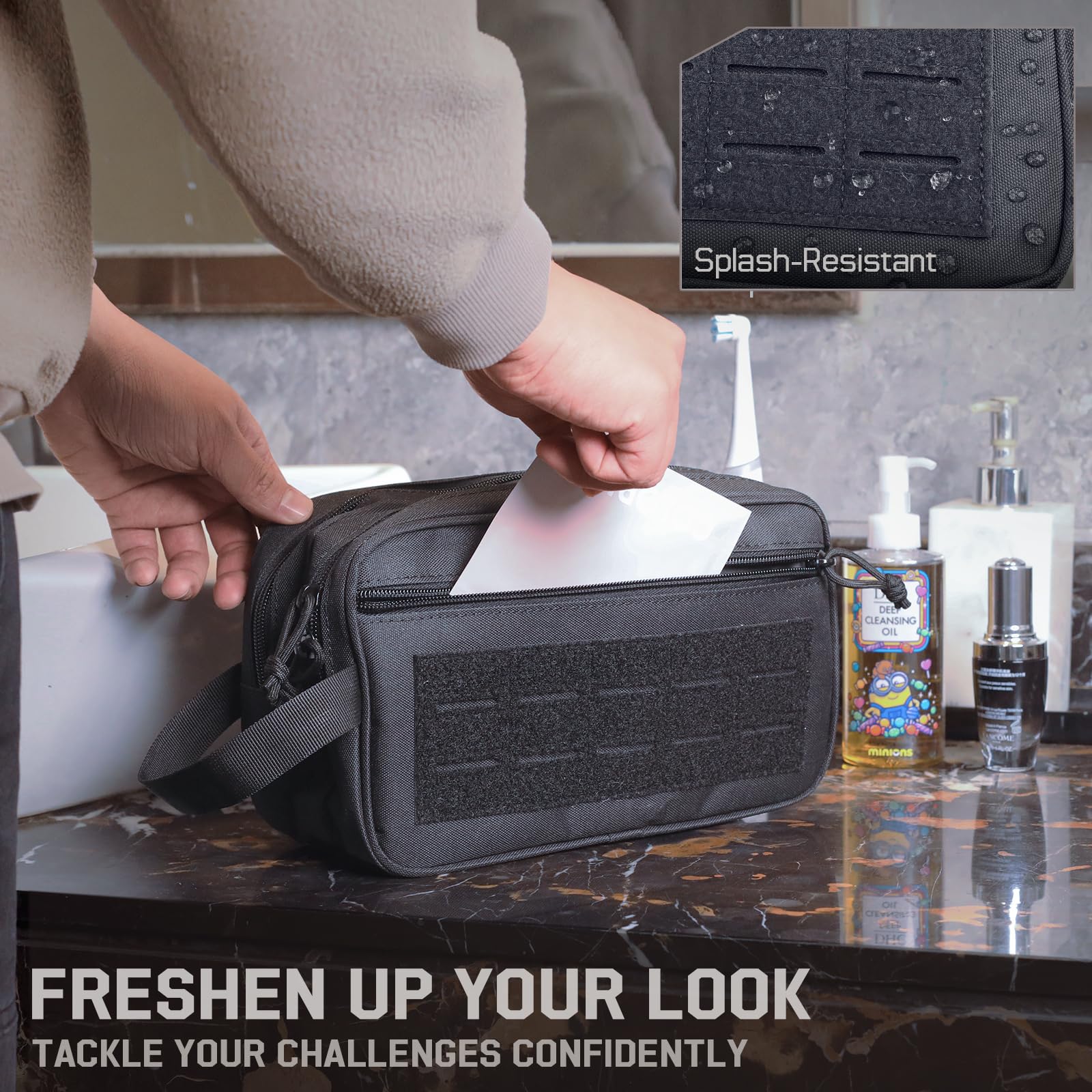Tactische toilettas voor heren - Men Accessories Kit Bag recensie en prijs